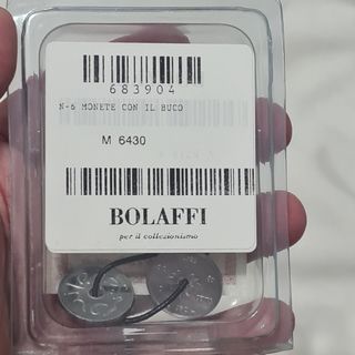 6 Monete con foro Bolaffi dsl mondo idea regalo