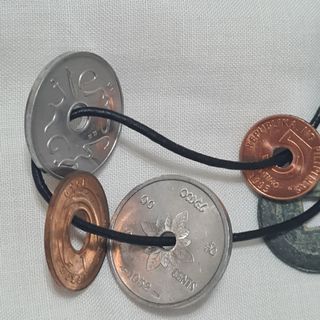 6 Monete con foro Bolaffi dsl mondo idea regalo