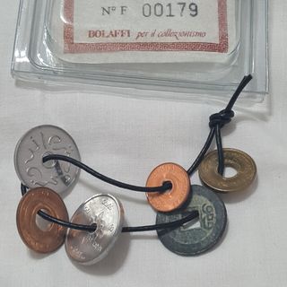 6 Monete con foro Bolaffi dsl mondo idea regalo