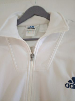 Chaqueta Adidas blanca vintage. Para 176 cms