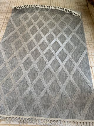 Alfombra gris salón dormitorio