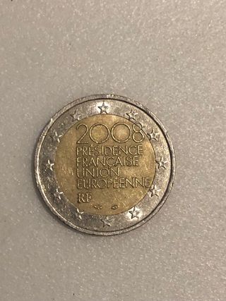 Moneda 2€ Francia 2008 presidence francaise