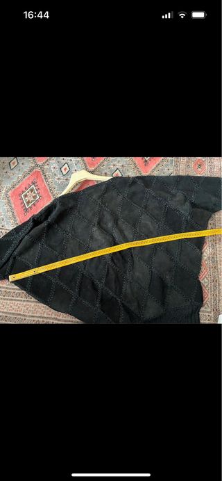 Maglia in pelle nera vintage