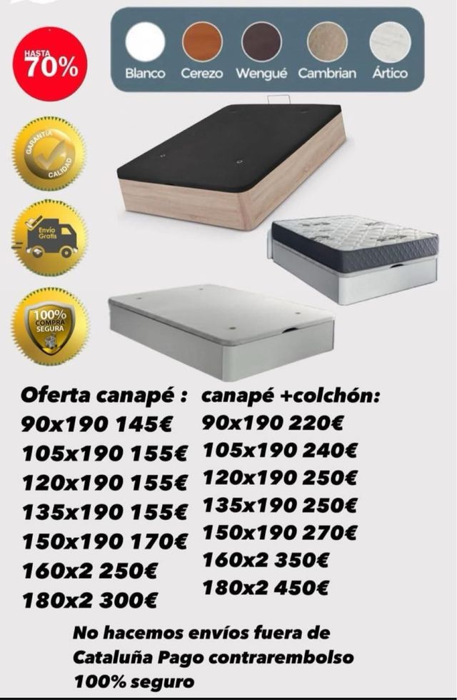 OFERTA DE COLCHON + CANAPÉ NUEVO
