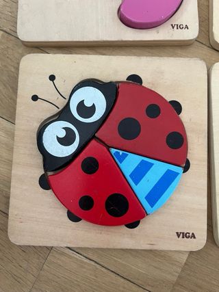 Puzzle madera bebé - 4 piezas