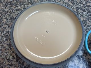 Le Creuset turquesa cocotte de hierro fundido
