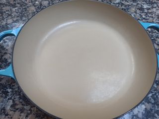 Le Creuset turquesa cocotte de hierro fundido