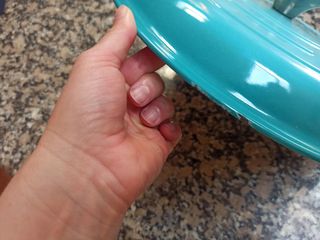 Le Creuset turquesa cocotte de hierro fundido