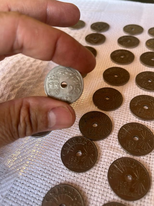 Monedas 25 céntimos lote completo