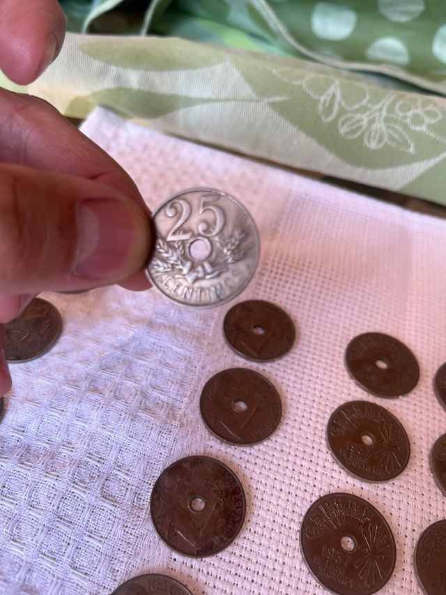Monedas 25 céntimos lote completo