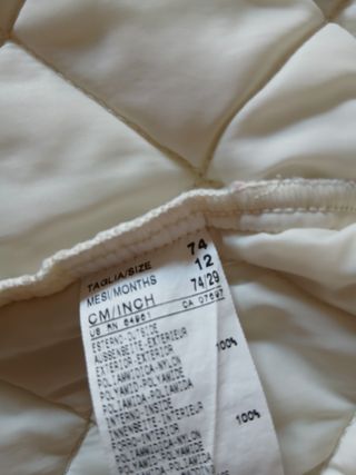 Abrigo United Colors of Benetton - Talla 12 meses