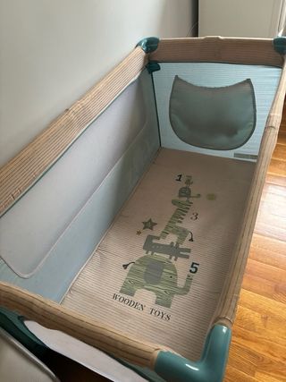 Cuna viaje bebé + colchón verano/invierno