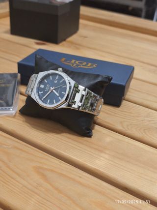 Reloj Hombre Acero Azul