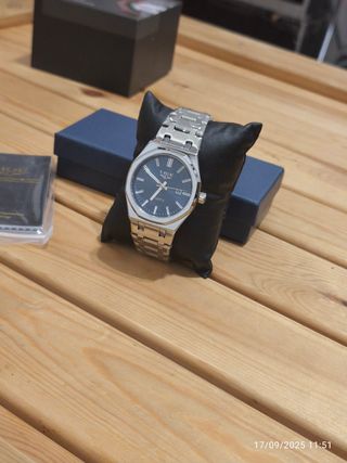 Reloj Hombre Acero Azul