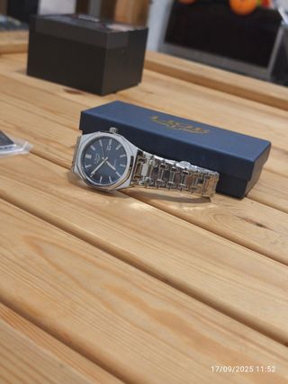 Reloj Hombre Acero Azul