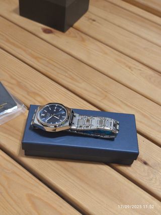 Reloj Hombre Acero Azul
