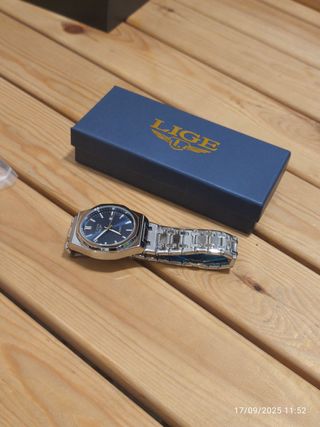 Reloj Hombre Acero Azul