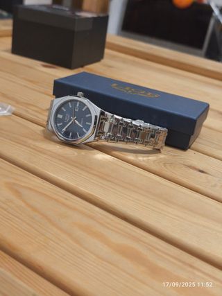 Reloj Hombre Acero Azul