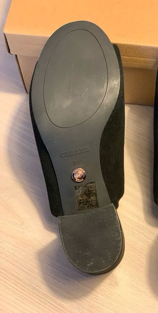 Sandalias Chiller negras tacón