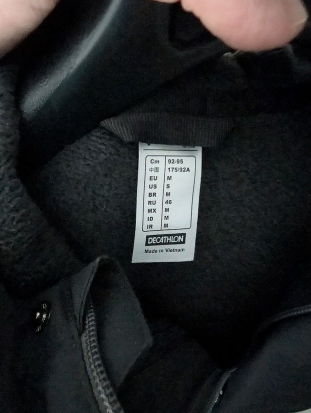 Giacca tecnica/sportiva Decathlon nera