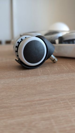 5 Ruedas Silla Escritorio - Blanco/Negro