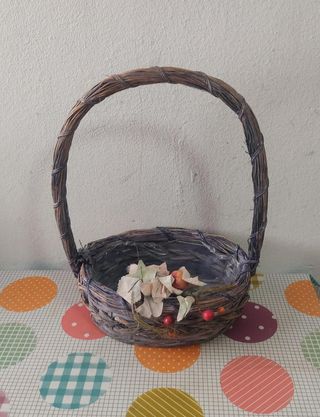 Cesto mimbre marrón - gratis