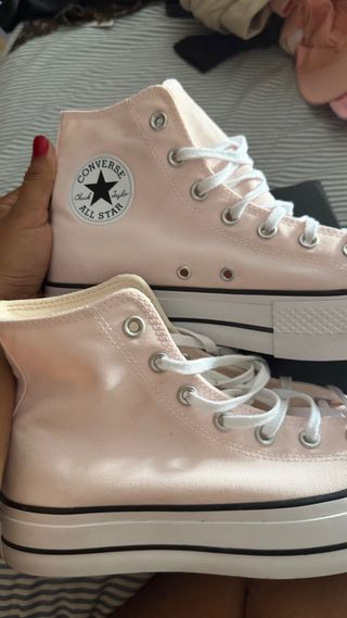 Converse plataforma rosa claro - 41