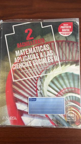 Matemáticas aplicadas CCSS 2Bach ANAYA