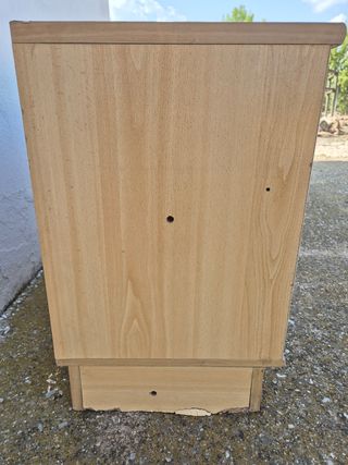 Cassettiera in legno a 3 cassetti - beige