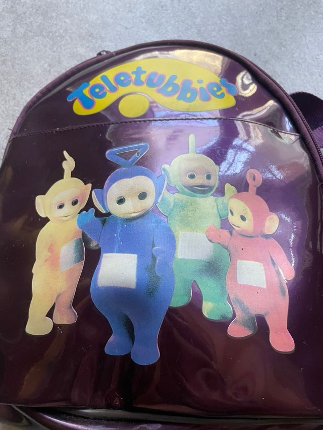 Mochila Teletubbies vintage morada