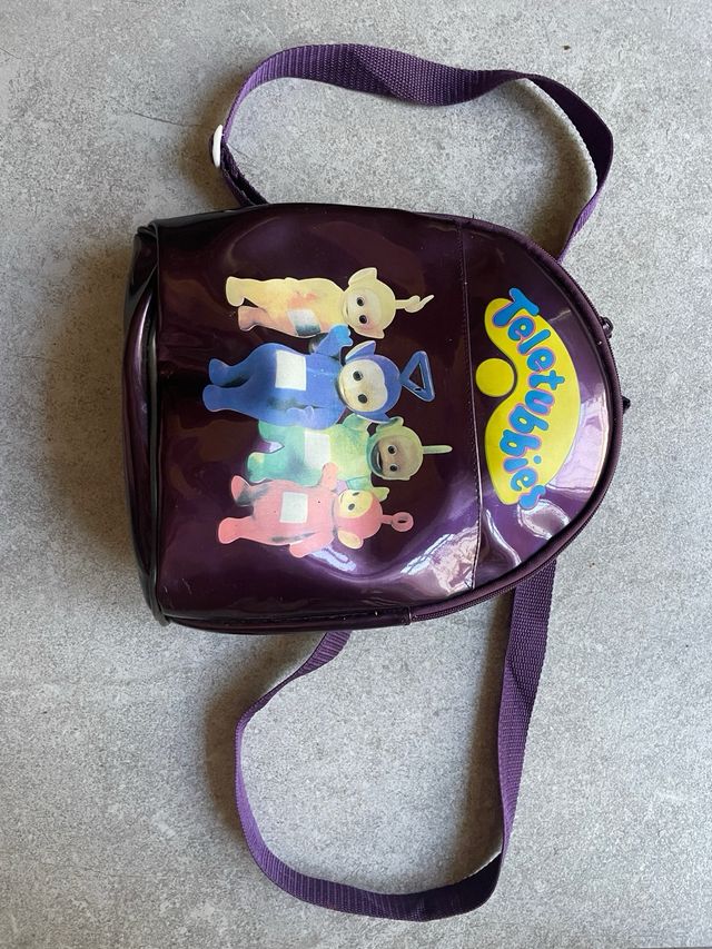 Mochila Teletubbies vintage morada