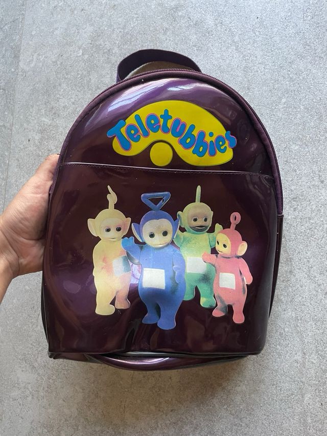 Mochila Teletubbies vintage morada