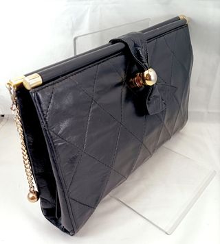 Pochette vintage nera anni '80