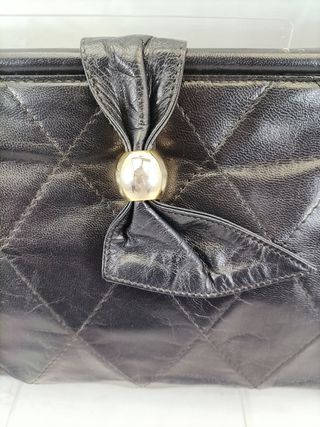 Pochette vintage nera anni '80