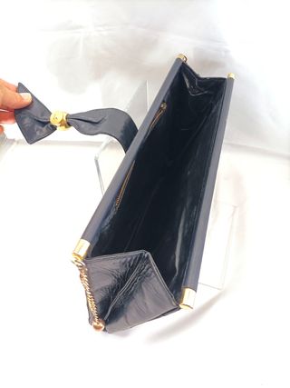 Pochette vintage nera anni '80