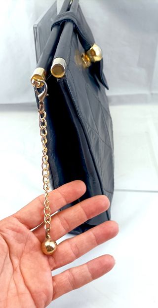 Pochette vintage nera anni '80