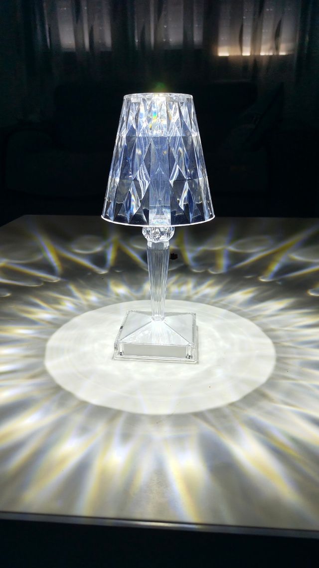 Lámpara escritorio | cristalina | 3 tonos | nueva