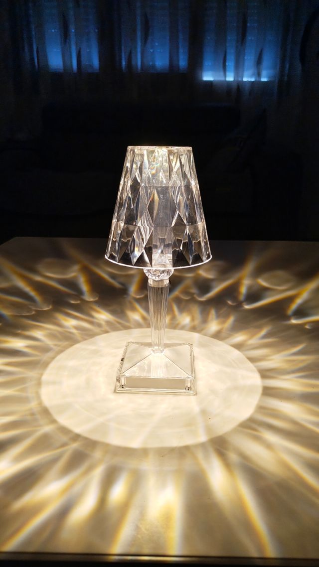 Lámpara escritorio | cristalina | 3 tonos | nueva