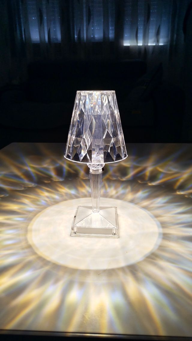 Lámpara escritorio | cristalina | 3 tonos | nueva