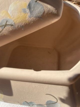 Centrotavola in porcellana beige