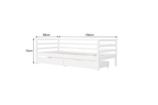 Cama nido blanca de madera