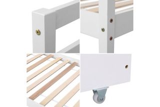 Cama nido blanca de madera