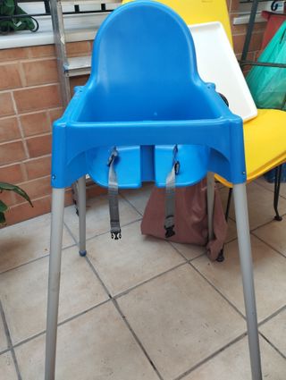 Trona bebé azul