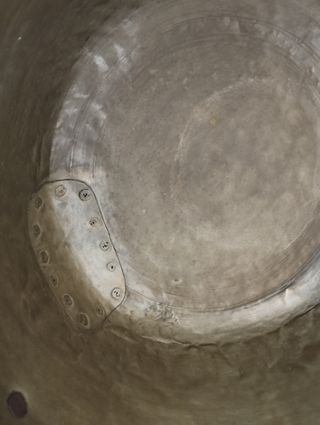 Olla bronce antigua - 2 asas