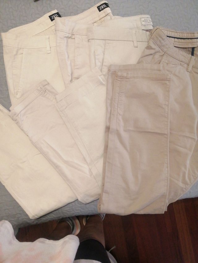 4 Pantalones Caqui Hombre
