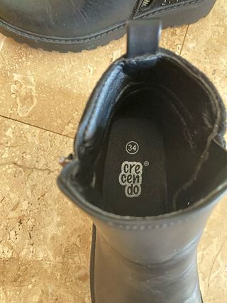 Botines negros de niña Crescendo  talla 34