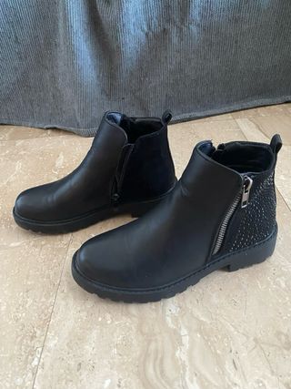 Botines negros de niña Crescendo  talla 34