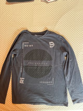 Maglia bimbo maniche lunghe grigio