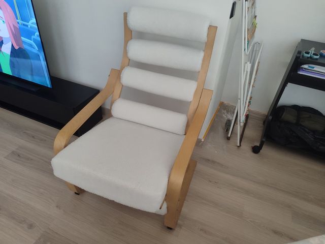 Sillón POÄNG Ikea blanco-madera