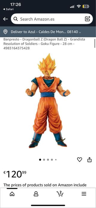 Figura Goku SSJ - Dragon Ball